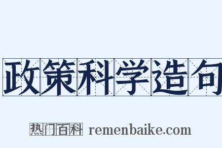 政策科学造句是什么意思的图片